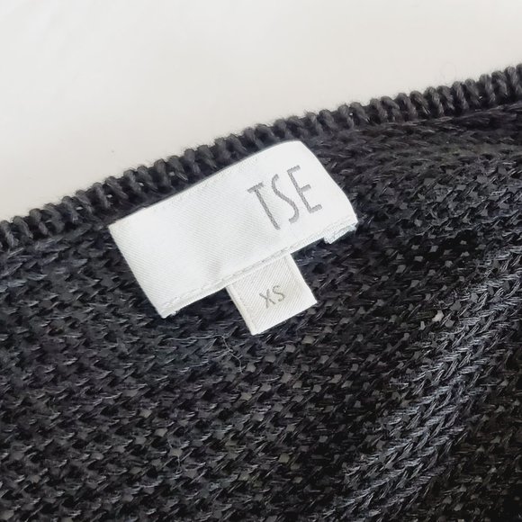 😍 TSE Linen Crochet V-Neck Sweater - Picture 7 of 10